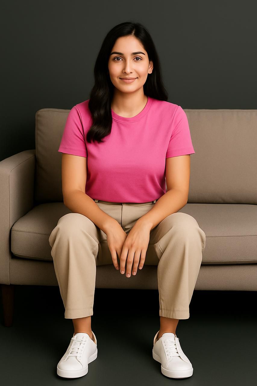 Pink round neck t-shirt for men soft, comfortable, stretchable and relaxed fit laze.co.in 